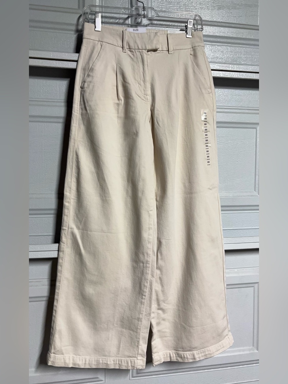 American Eagle Outfitters high-Rise Trousers in Creamy Beige